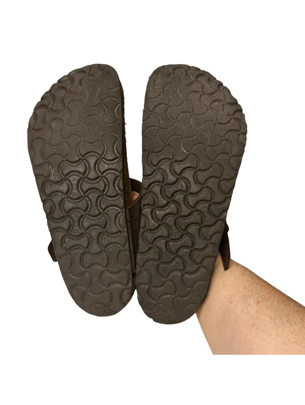 Birkenstock Gizeh Birkibuc Thong Sandals Brown Size 39 (US Women's 8-8.5) - Picture 13 of 16